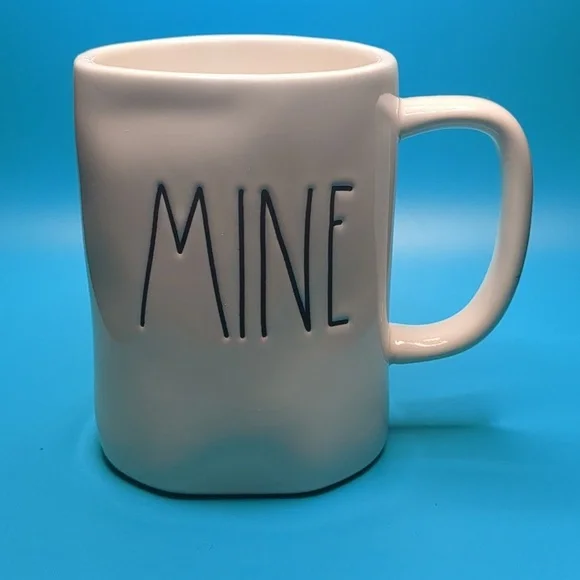 Rae Dunn artisan collection Mine and Yours mug set - brand new - Picture 3 of 5